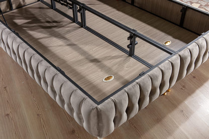 Mercan Boxspringbett mit Stauraum und Matratze