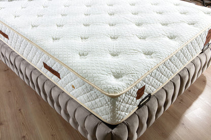 Mercan Boxspringbett mit Stauraum und Matratze