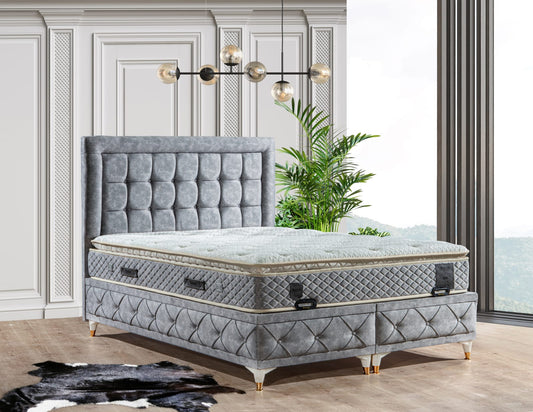 Gala Boxspringbett mit Stauraum und Matratze